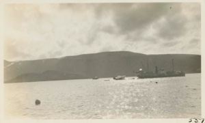Image of The S.S. Peary at anchor